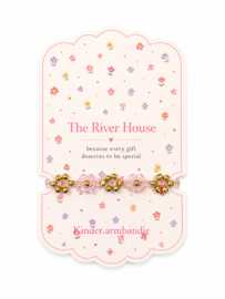 Kinderarmbandje - Pink Flowers
