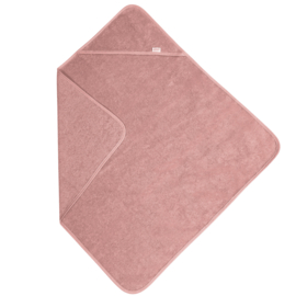 Badcape xl sandstone pink met ontwerp/naam naar wens