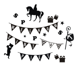 Sinterklaas herbruikbare stickerset