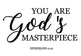 Sticker You are God's masterpiece