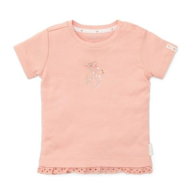 Little Dutch T-shirt korte mouw Flower Pink - mt 104