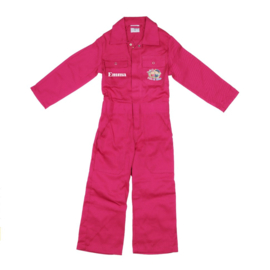 Fien & Teun overall Fien roze maat 128