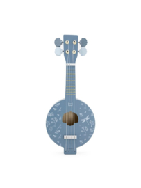 Label-label Houten banjo blue