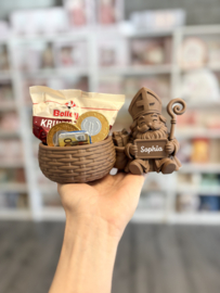Sinterklaas gevuld pepernoten bakje