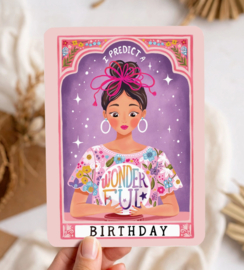 Kaart - I predict a wonderful birthday