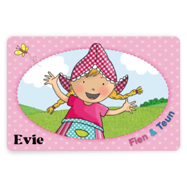 Fien en Teun placemat Fien