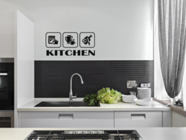 Muursticker : Kitchen Symbols