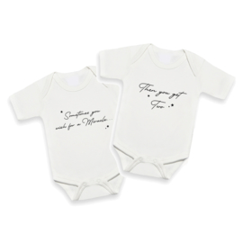 Tweeling Romper Set - Sometimes you wish for a miracle... then you get Two