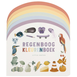 Little Dutch Kinderboek Regenboog Kleurenboek