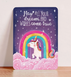 Kaart - May all your dreams and wishes come true