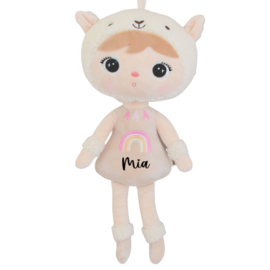 Metoo Beige Lama Doll 50 CM