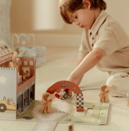 Little Dutch Houten racebaan in speelkoffer – Meerkleurig – Essentials