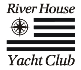 The River House Sticker | River house yacht club stripe