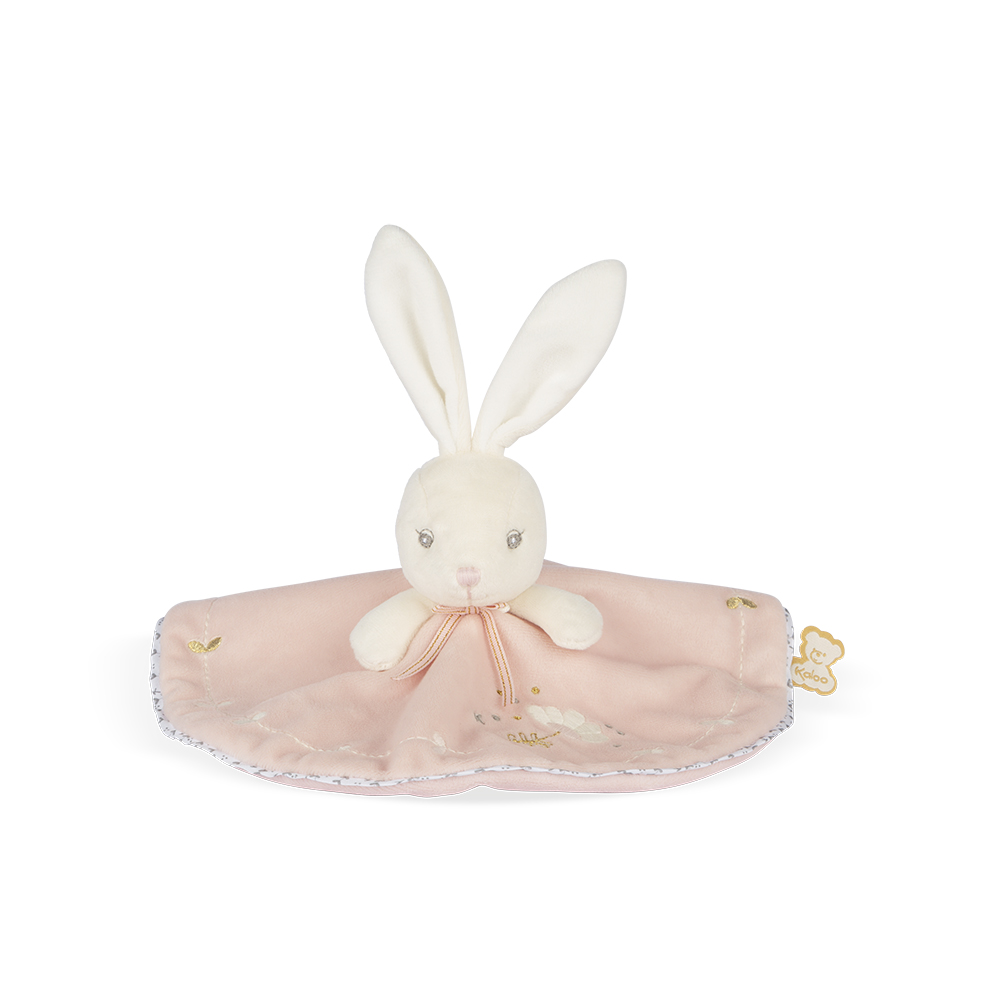 Kaloo knuffeldoekje konijn roze  in cadeaudoos