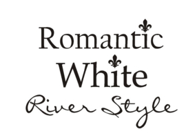 The River House Sticker | Romantic white