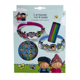 Fien en Teun armbandjes maken
