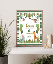 Poster nature met naam