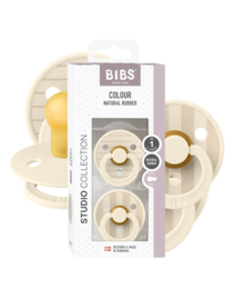 BIBS Studio Colour Pin 2 pack Ivory/Vanilla