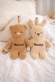 Nattou TEDDY Baby Fopspeendoekje - 26 cm - Beer
