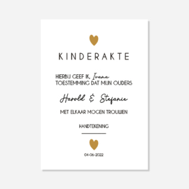 Gepersonaliseerde Kinderakte Poster