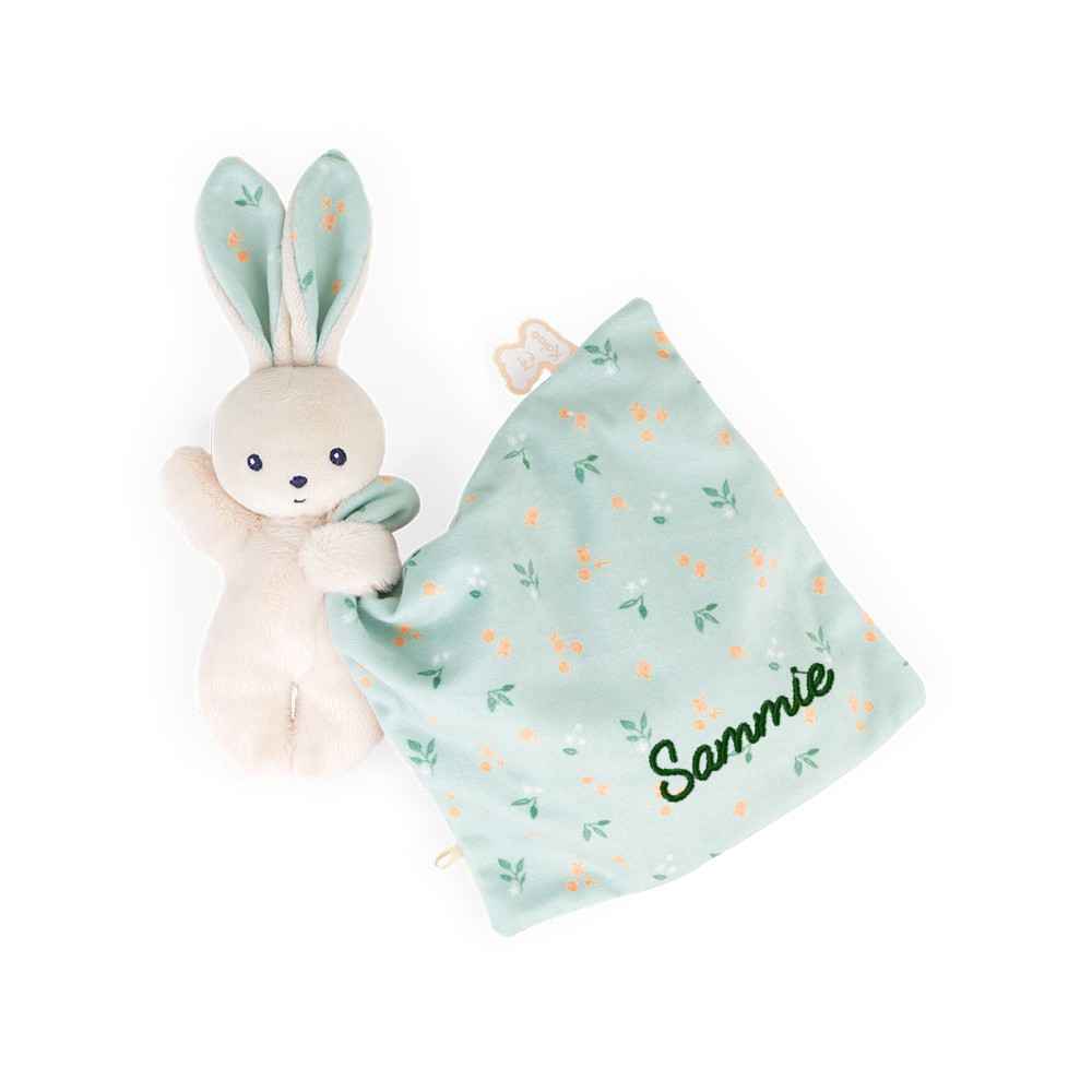 Kaloo knuffeldoekje konijn bos in cadeaudoos