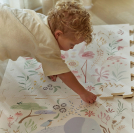 Little Dutch Puzzelmat Speelkleed Wit Safari Dieren