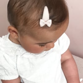 Your Little Miss ♥ Baby haarspeldjes met strik - Powder tones