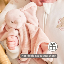 Nattou FANFAN knuffeldoekje roze olifant