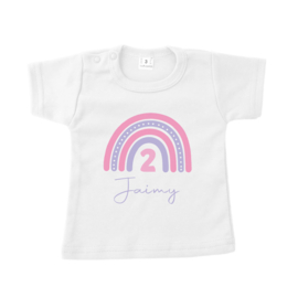 Shirt - Regenboog met leeftijd