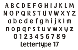 Lettertype 17