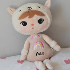 Metoo Beige Lama Doll 50 CM