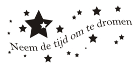 Sticker neem de tijd om te dromen