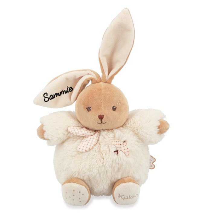 Kaloo knuffel beer white met naam