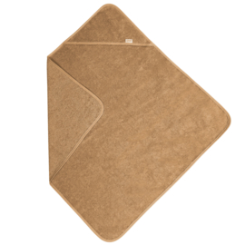 Badcape xl camel met ontwerp/naam naar wens