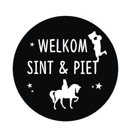 Herbruikbare Raamsticker Zwarte Piet Gluurpiet Sint En