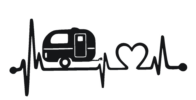 Puno uitsterven Hoogte sticker caravan heartbeat | Voer & vaartuigen | The River House