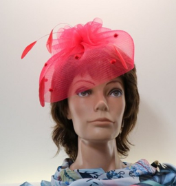 BWS fascinator/haargarnering art. B-23 - rood