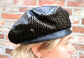 Alfonso d'Este damesbaret art. 21431 - zwart/brons