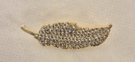 Broche art. Blaadje art. 3012 - goudkleur