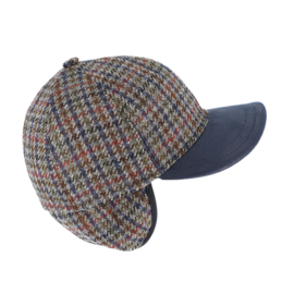 Fiebig herencap met oorkleppen art. 424026 - blauw/grijs