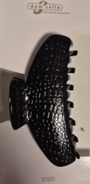 Dam'selle haarklem Croco art. 21 638 - zwart