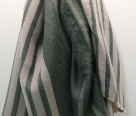 Damesshawl art. 6184 - groen/beige