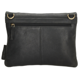 MicMacbags schoudertas Marrakech art. 20673 - zwart