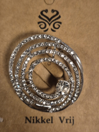 Broche Oval art. 7701 - zilverkleur