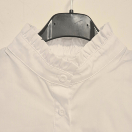 Los kraagje met opstaand ruffleboordje Cotton art. 4154 - wit