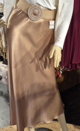 LaFée satijnen rok art. 15160 - caramel