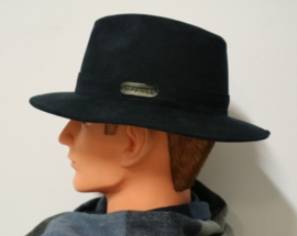 Crambes herenhoed Hamilton art. NPA80 -  blauw alcantara