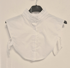 Los kraagje met opstaand ruffleboordje Cotton art. 4154 - wit
