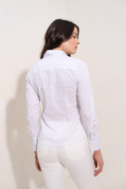 ONADO katoenen damesblouse Nadia art. 1027 - wit