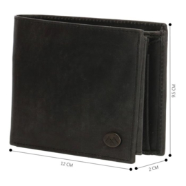 Micmacbags herenportemonnee/billfold Malmö art. 18034 - zwart